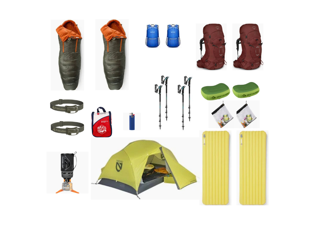 2 PERSON -  HAVASUPAI FALLS BACKPACKING KIT