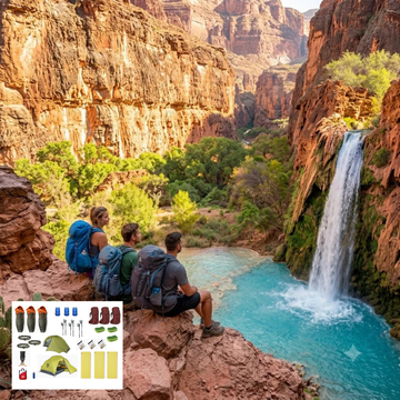 3 PERSON -  HAVASUPAI FALLS BACKPACKING RENTAL KIT